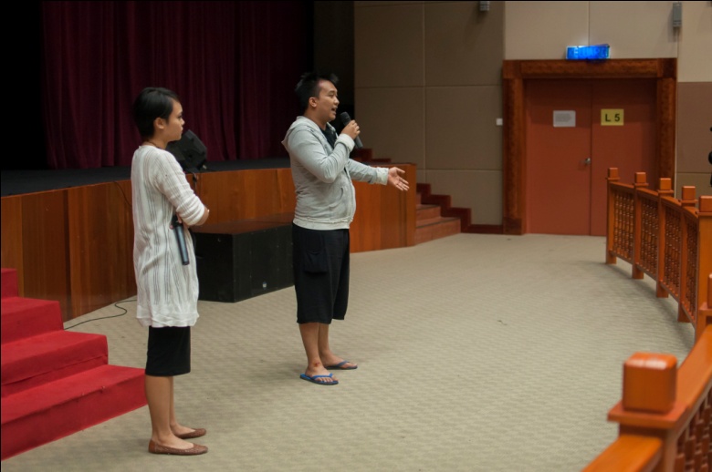 Nadira Ilana moderated a Q&A session with Khairil Bahar, one of the 5 directors of 'Cuak', a Malaysian movie screened at DOCS+, KKIFF 2014