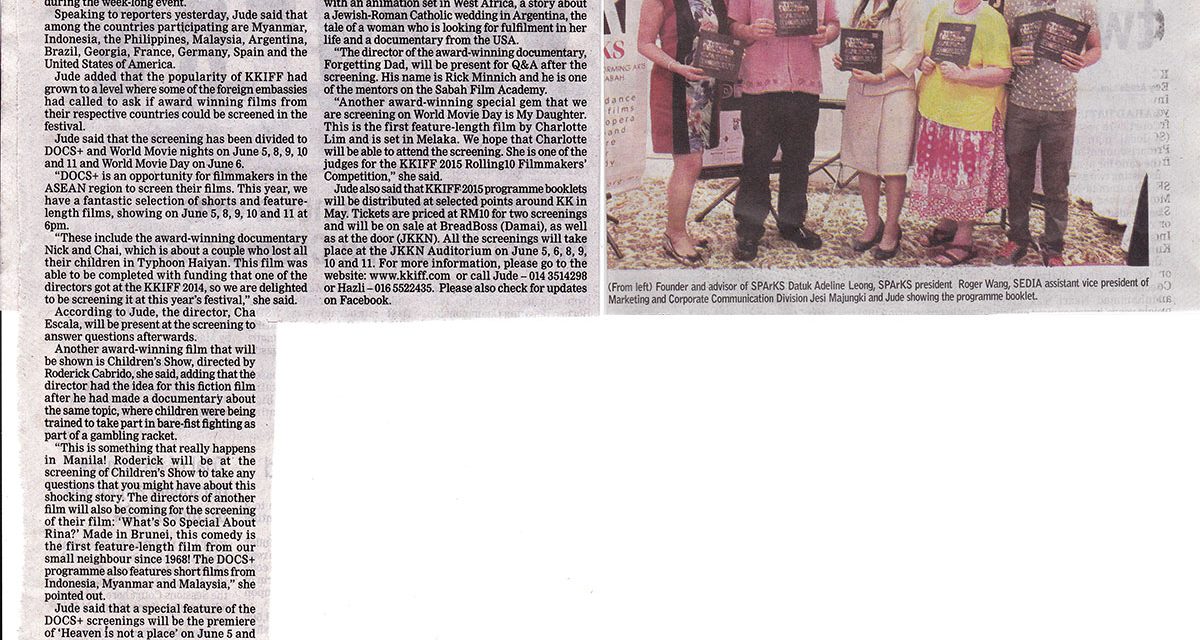 Press Articles (30th April 2015)