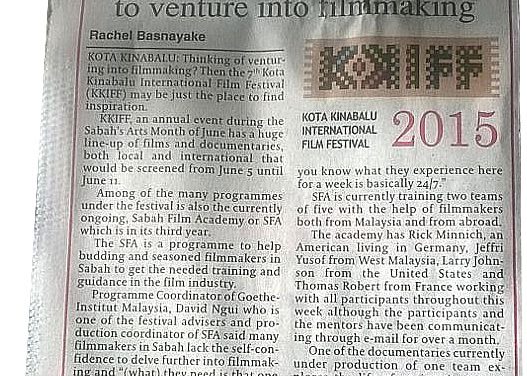 Hoping to inspire Sabahans to venture into filmmaking
