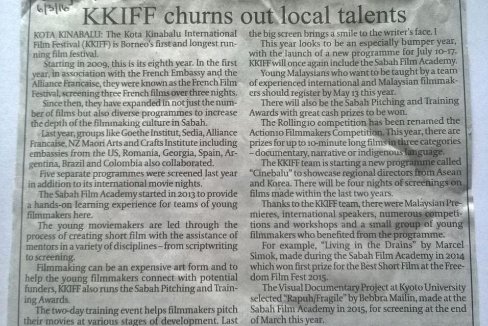KKIFF churns out local talents