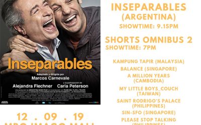DAY 6 – 12 Sept (Thursday) – Movies at 7:00 PM & 9:15 PM